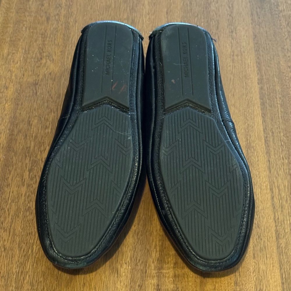 Michael Kors Black Quilted Leather Ballet Flats - Picture 5 of 9